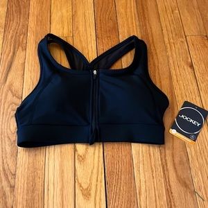 Jockey Zip Front Sports Bra NWT Size Small‎